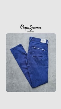 Pepe jeans x Andy Warhol 29x32 niebieskie rurki 