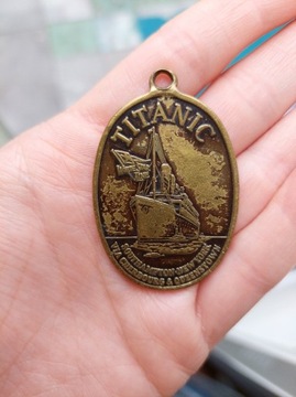 Zawieszka brelok moneta Titanic stara oryginalna jedyna taka na internecie 