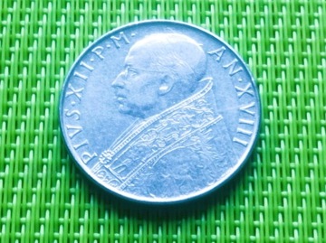 WATYKAN 1956 - 100 Lire Lirów Y85