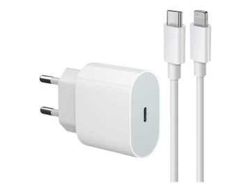 Ładowarka iPhone USB-C 20W Fast Charge + Kabel 1M