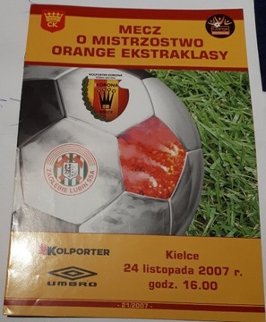 Mecz  Orange Ekstraklasy Korona-Zaglebie 21/2007