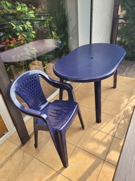 Stół i krzesła ogrodowe komplet mebli ogrodowych  