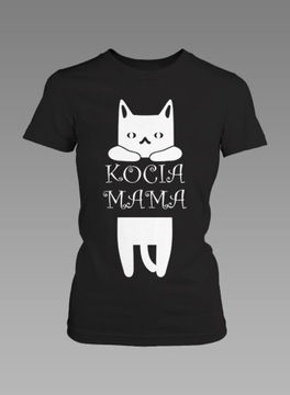 Koszulka T-shirt Damska Kot Koty Eko Bawełna Fair