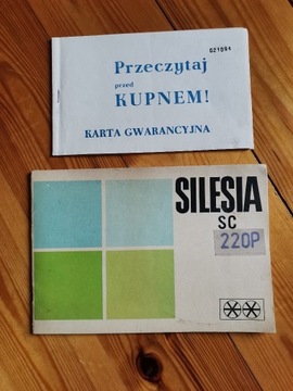 Instrukcja chłodziarki SILESIA SC 220P 