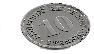 10 Pfennig 1907 D  i 50 Pfennig  1935 E