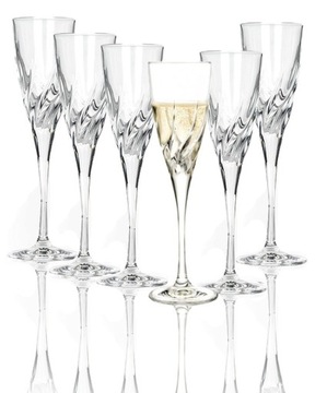 RCR TRIX Kryształowe kieliszki 120ml szampan 6szt