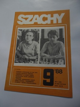 PRL Szachy nr 9/1988 pół żartem pół serio, nowinki