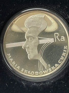 100 zł. 1974r.  Maria Skłodowska-Curie  Ag