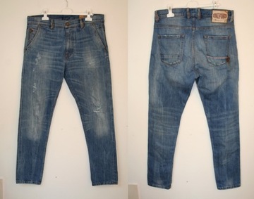 Spodnie męskie Jeansy, 100% Bawełna Rozmiar W33
