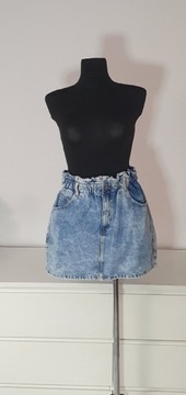 Spódnica mini Cropp M jeansowa Nowa