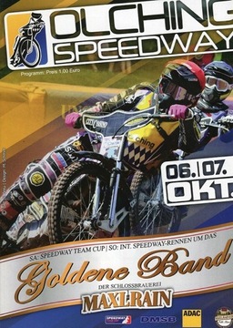 Speedway Program Goldene Band + Speedway Team Cup