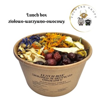 Lunch box zioło-warzywno-owocowy 80g dla gryzoni