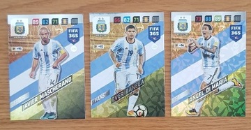 Karty fans favourite Argentyna FIFA 365 panini 