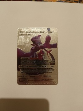 Karta srebrna pokemon Mewtwo