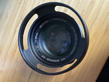 Minolta rokkor 58mm F/1.4