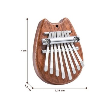 Mini Kalimba Kotek - Mały Instrument Dla Dziecka