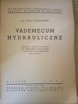 Vademecum hydrauliczne, J. Rembowski.