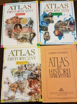 Atlas historyczny - 4 sztuki