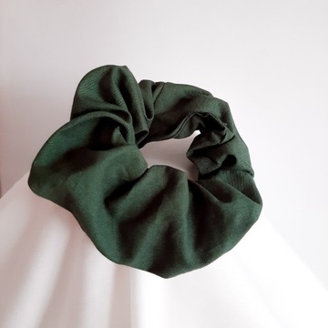 Gumka do włosów Scrunchie Barwinek Leśna Zieleń