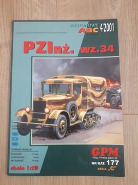 Model kartonowy GPM PZInz. wz.34