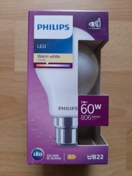 Żarówka PHILIPS LED 60W B22 806 LUMEN