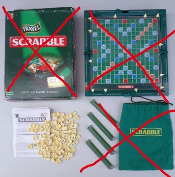 Scrabble travel - komplet literek UK