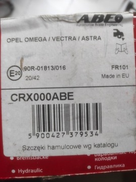 Szczęki hamulcowe ABE CRX000ABE