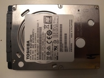 Dysk 500 GB TOSHIBA Ideał Mało Używany 