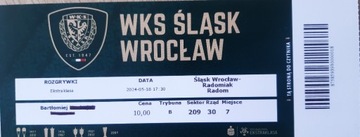 Śląsk Wrocław - Radomiak Radom 18.5.2024 r.