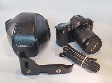 Lustrzanka Canon EOS 500 + obiektyw + etui + pasek