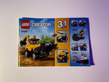 Lego 31041 Creator 3w1 Construction Vehicles