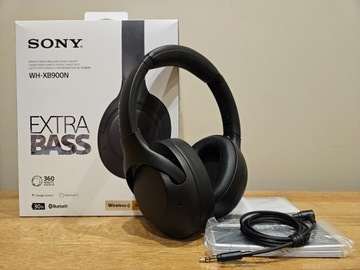 Słuchawki Bezprzewodowe nauszne SONY WH-XB900N