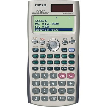 Kalkulator finansowy CASIO FC-200V 4-liniowy
