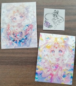 3x naklejka Sailor Moon okienny  Sun Catcher