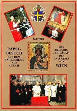 Jan Paweł II Wiedeń Papież JP II Pocztówka