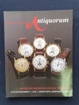 Katalog zegary zegarki Antiquorum Aukcja 2018 Gene