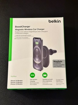 NOWY Belkin BoostCharge Car Charger ładowarka indukcyjna do samochodu