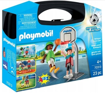 Playmobil 70313 Walizka Sportowa 4w1 Kosz Rugby