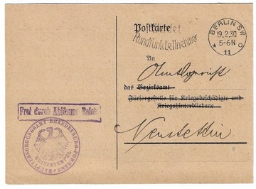 Karta pocztowa z 1930r