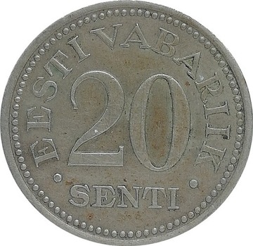 Estonia 20 senti 1935, KM#17