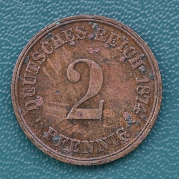 1 Pfennig Niemcy 1874 r.