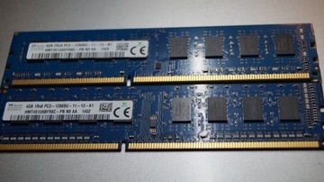 Pamięć RAM DDR3 Hynix 4GBx2 PC3-12800U-11-12-A1/B1