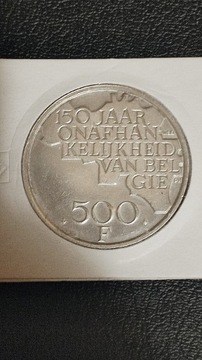 500 FRANKÓW BELGIA M.KOLEKCJONERSKA SREBRO 0.510