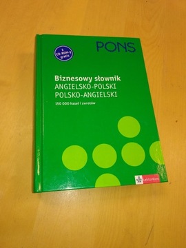 PONS Biznesowy słownik ANG-POL I POL-ANG 
