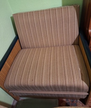 Fotel rozkładany (opcja spania) PRL