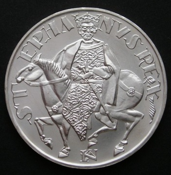 Węgry 50 forintów 1972 - Święty Stefan - srebro 