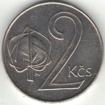 Czechosłowacja 2 korony 1991 24 mm nr 0