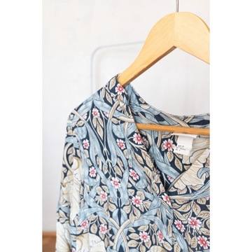 Kwiatowa urocza cute długa koszula tunika Morris & Co. X H&M