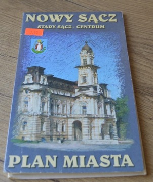 Plan miasta Nowy Sącz- Stary Sącz centrum