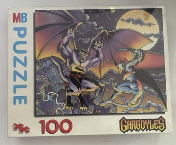 Puzzle MB GARGULCE 100 Vintage 1994 Hasbro nowe